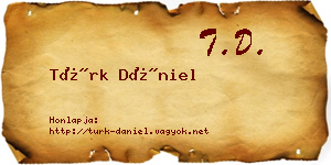 Türk Dániel névjegykártya